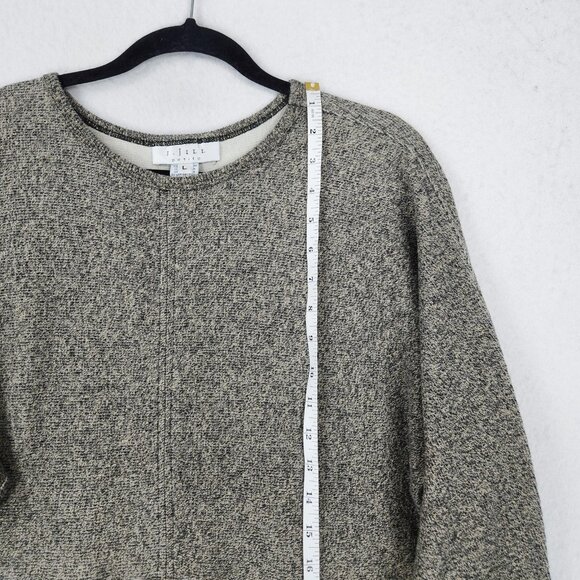 J Jill Dress Womens Large Petite Gray Black Vintage Cotton Sweater Maxi USA Made - Picture 7 of 12